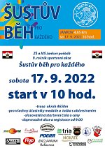 Zmenšenina obrázku: PLAkÁT ŠUSTŮV BĚH 17.9.2022